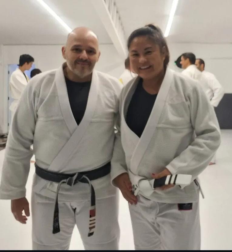 Alunos após o treino na Relson Gracie Vila Mariana